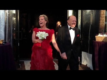 Jim Cramer and Lisa Cadette during their wedding day held in Brooklyn.